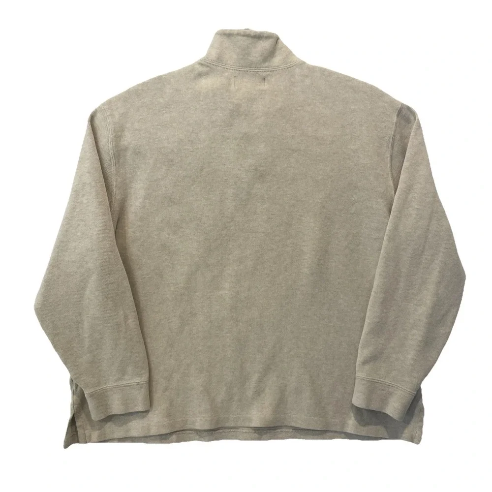Polo‎ Ralph Lauren XL TAN Quarter Zip 1/4 Tight Knit Pony ~ EXCELLENT Fast Ship
